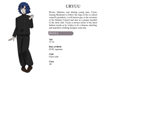 charadesc/gray/uryuu screenshot