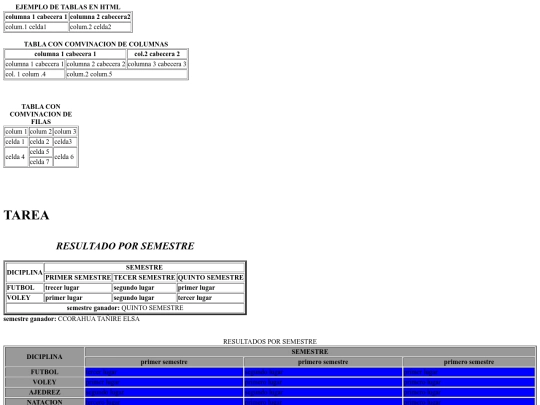 table screenshot