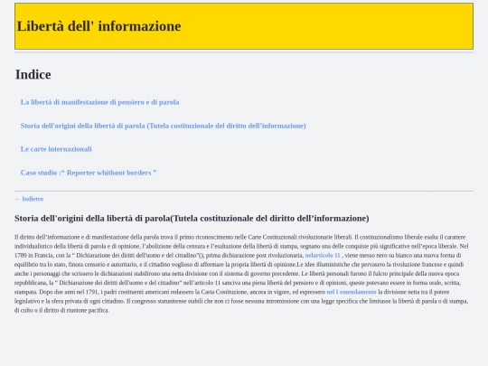 pagine/storia screenshot