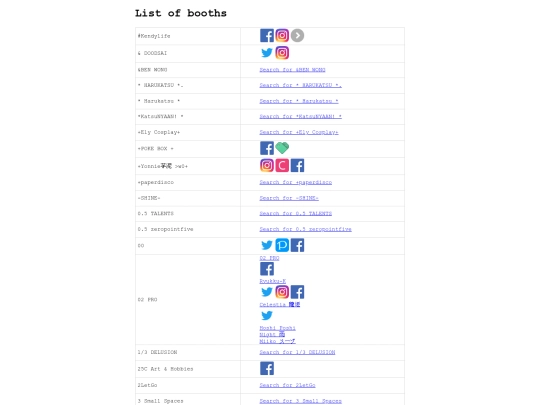 booths screenshot