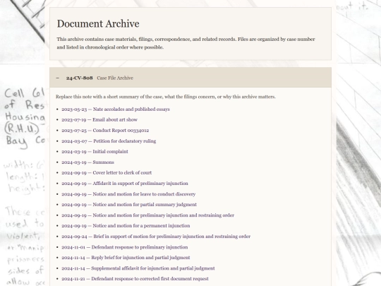 archive screenshot