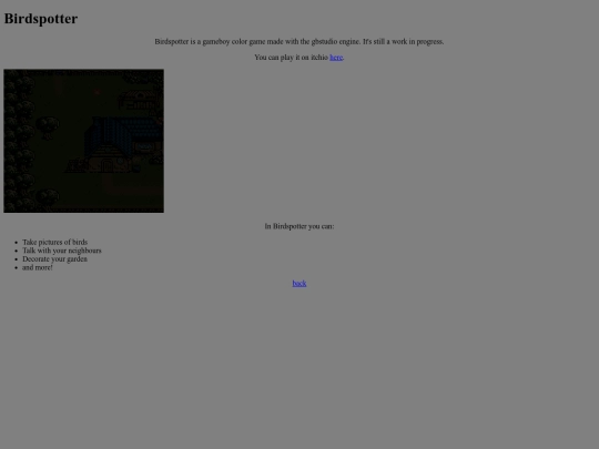 birdspotter screenshot