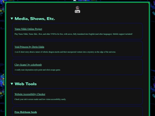 links screenshot