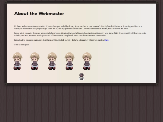 webmaster screenshot