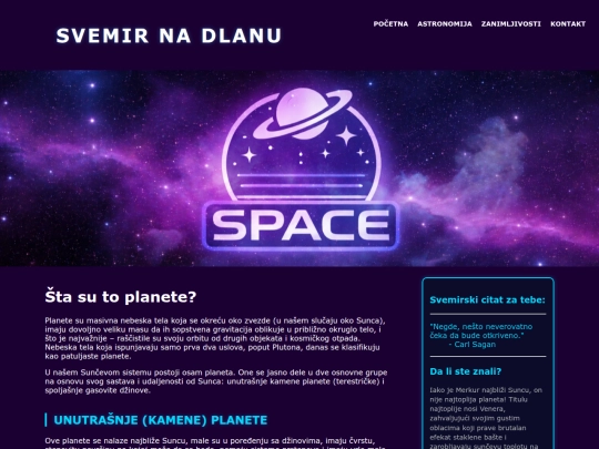 indexplanete screenshot