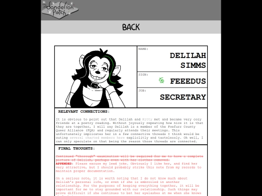 about/characters/delilah screenshot