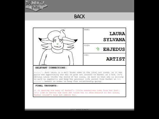 about/characters/laura screenshot