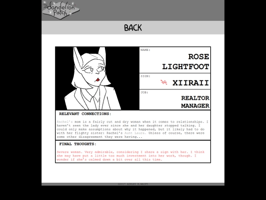 about/characters/rose screenshot