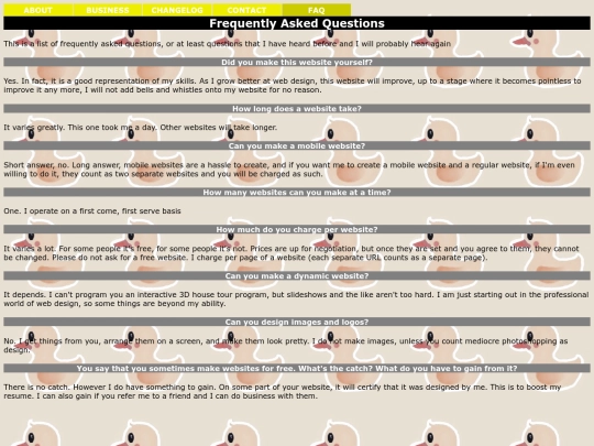 faq screenshot