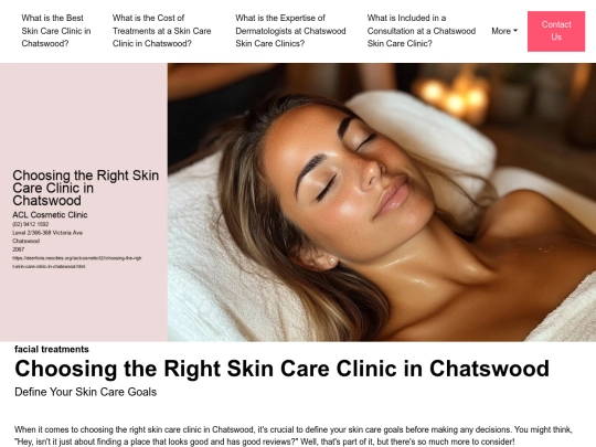 aclcosmetic/t2/choosing-the-right-skin-care-clinic-in-chatswood screenshot