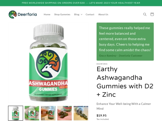 deerforia/ashwagandha-gummies/about-us screenshot