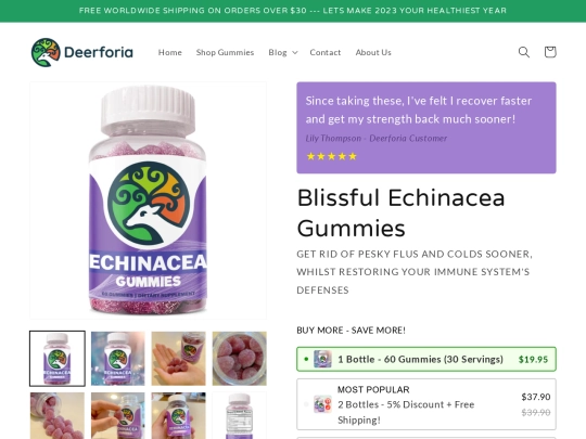 deerforia/echinacea-gummies/about-us screenshot