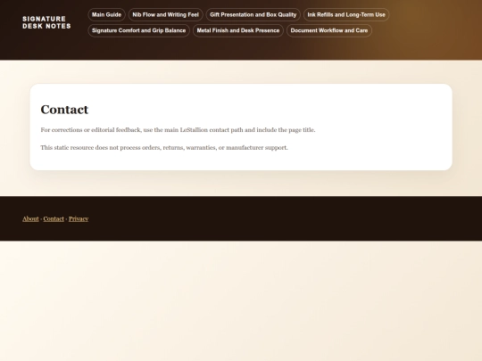 executive-pen-sets-row180/contact screenshot