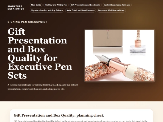 executive-pen-sets-row180/gift-presentation screenshot