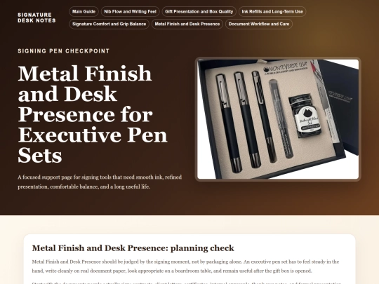 executive-pen-sets-row180/metal-finish screenshot