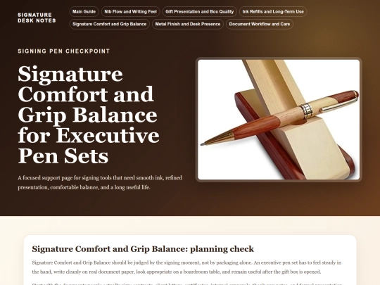 executive-pen-sets-row180/signature-comfort screenshot