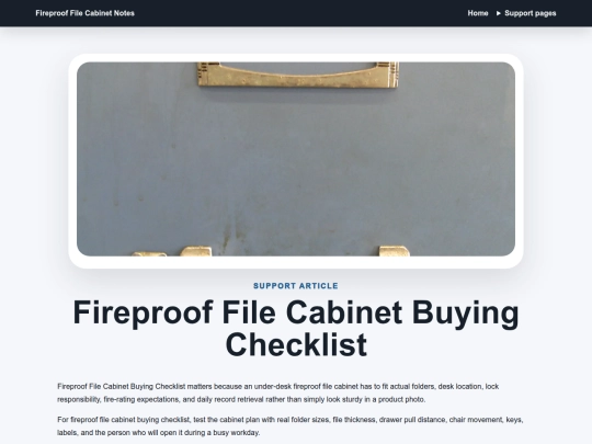 fireproof-file-cabinet-521/fireproof-file-cabinet-buying-checklist screenshot