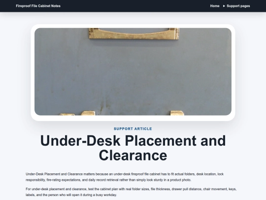fireproof-file-cabinet-521/under-desk-placement-and-clearance screenshot