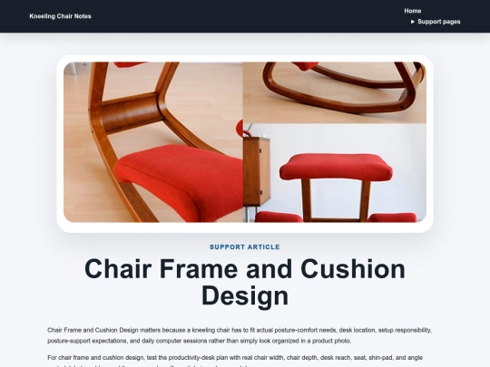 kneeling-chair-552/chair-frame-and-cushion-design screenshot