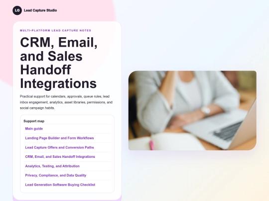 lead-generation-landing-pages-428/crm-email-and-sales-handoff-integrations screenshot