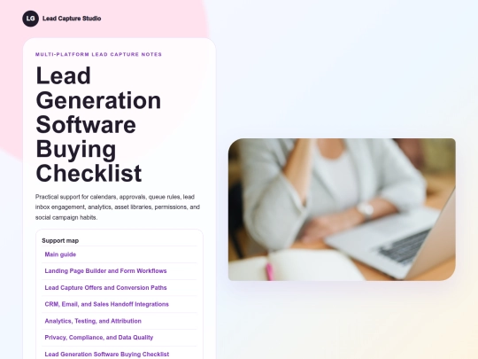 lead-generation-landing-pages-428/lead-generation-software-buying-checklist screenshot