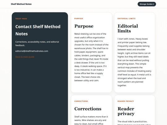 lestallion/metal-shelving/contact screenshot