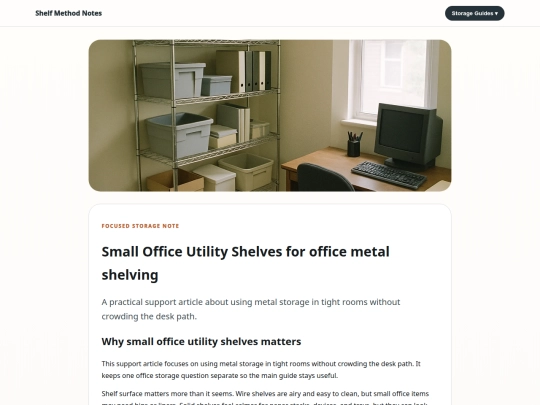 lestallion/metal-shelving/small-office-utility-shelves screenshot