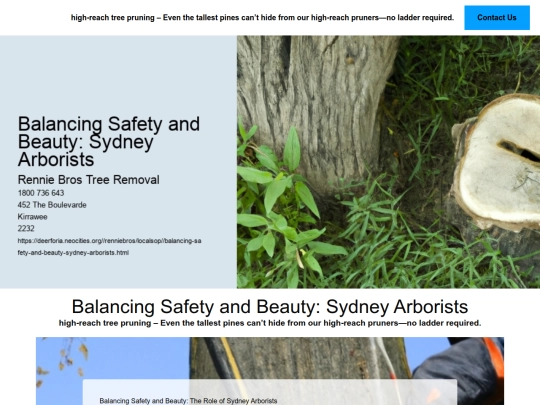 renniebros/localsop/balancing-safety-and-beauty-sydney-arborists screenshot