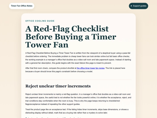 tower-fans-timer-office-645/buyer-checklist screenshot