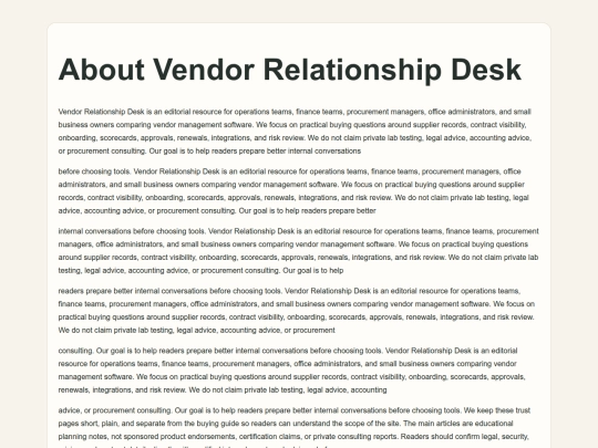 vendor-management-software-row459/about screenshot
