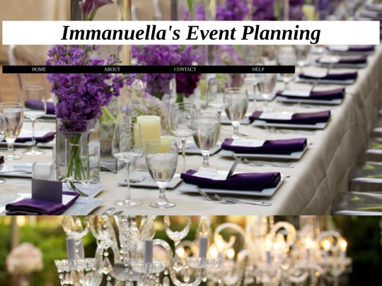 event planning screenshot