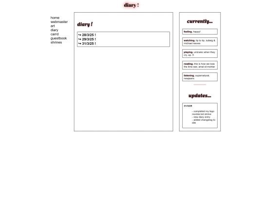 diary screenshot