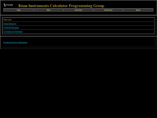 TICPG/arch screenshot