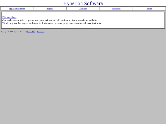pub/archives screenshot