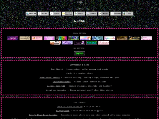 links screenshot