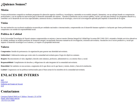 QuienesSomos screenshot
