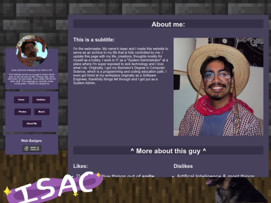 aboutme screenshot