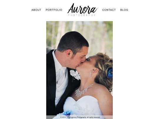portfolio/couples/wedding screenshot