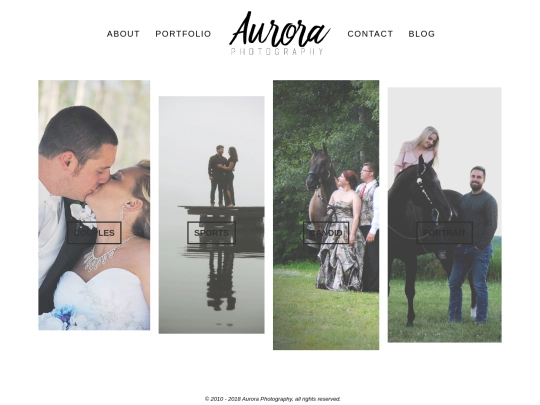 portfolio/equine screenshot