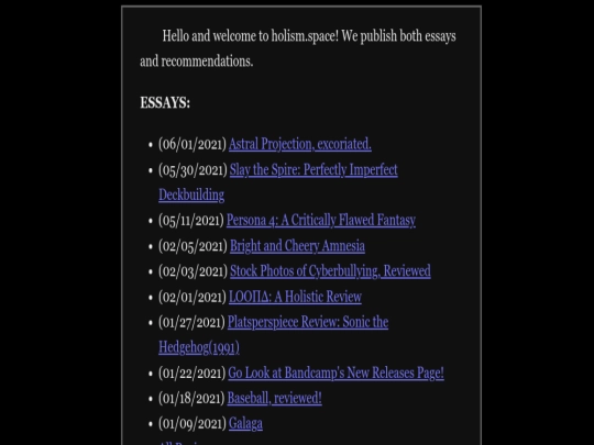 index screenshot