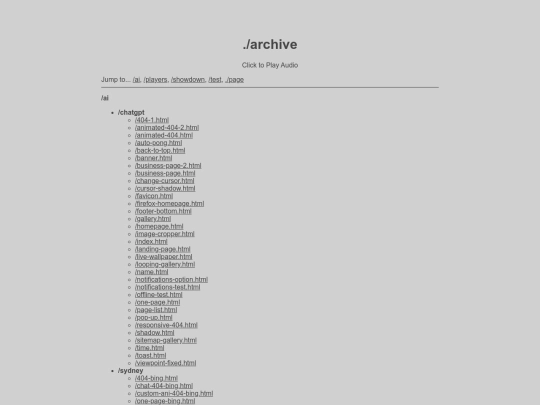 archive screenshot