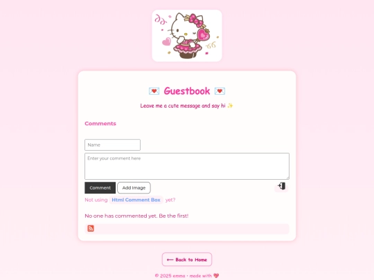 guestbook screenshot
