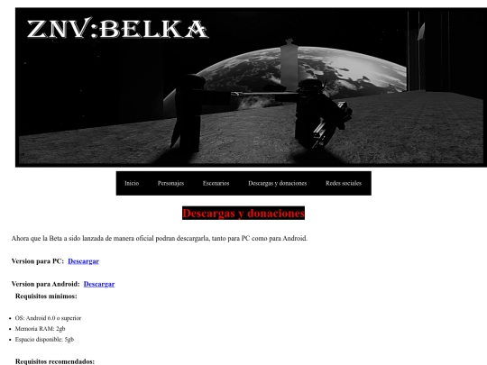 Paginas/Descargas y donaciones screenshot