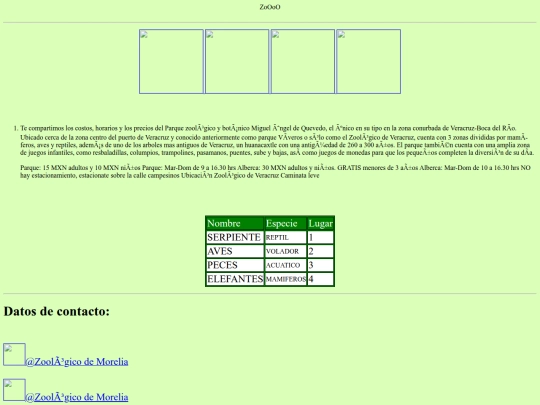 proyectos/zoologico screenshot