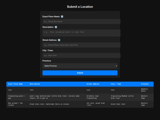 form screenshot