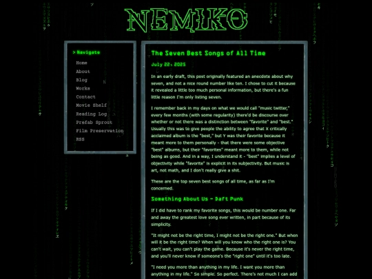 blog/2025-07-22-the-seven-best-songs-of-all-time screenshot