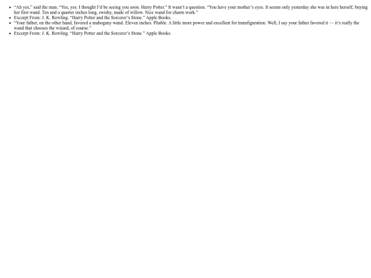 ollivanders/sample screenshot
