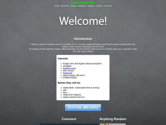 index screenshot