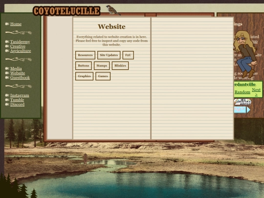 website screenshot