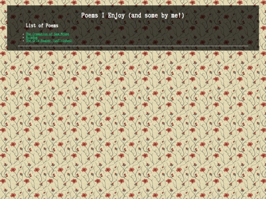 poems/poetry screenshot